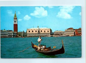 Postcard - Panorama of St. Marcus Dock and Gondola - Venice, Italy