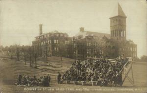 Ashburnham MA Grand Stand Dedication Cushing Acad 1909 Real Photo Postcard