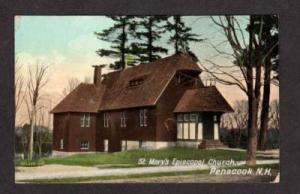 NH St Saint Marys Episcopal Church PENACOOK Postcard