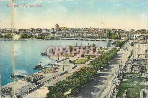 Postcard Old Geneva Vue Generale