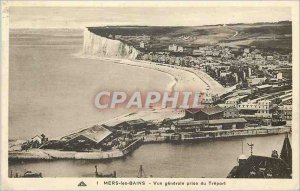 Old Postcard Mers-les-Bains General view taken from Treport