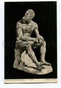 3038116 ROMA Sad NUDE Man on Stone. Vintage PC