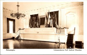 Pennsylvania Philadelphia Independence Hall Judicial Chamber Real Photo