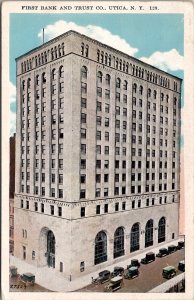 NY First Bank and Trust Co  Utica New York Postcard Y7