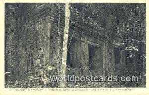 Prah Khan Liateau du pavillion Ruines D'Angkor Cambodia Postcard