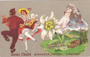 Illinois Chicago Bismarck Hotel Swiss Chalet Restaurant