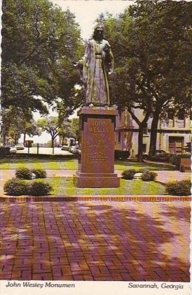 John Wesleyt Monument Savannah Georgia