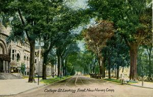 CT - New Haven - College Street looking East