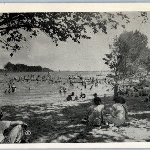 c1940s Onawa, IA Blue Lake Hwy IA #75 Litho Photo Unposted PC Hudleson A190