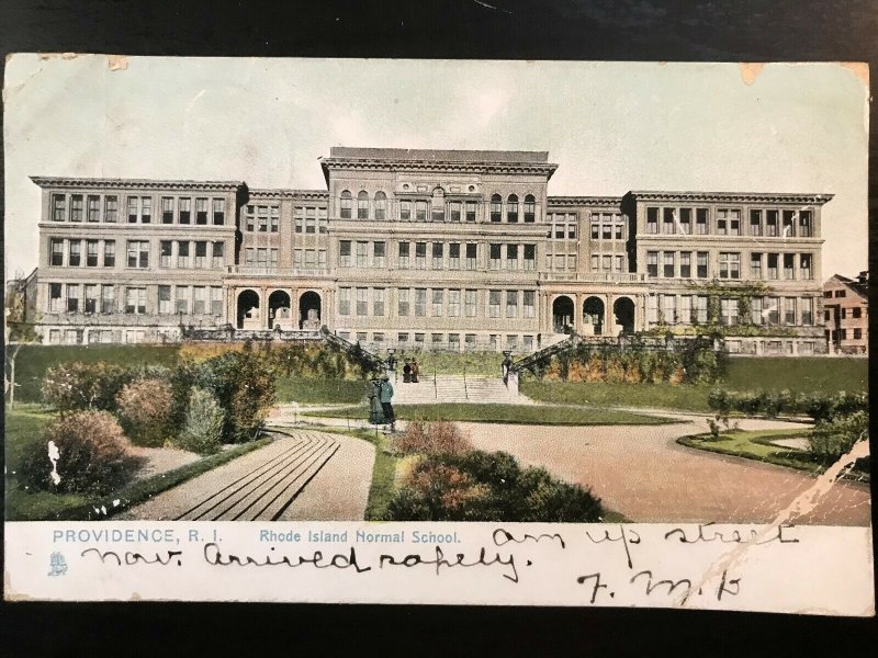 Vintage Postcard 1907 Rhode Island Normal School Providence RI