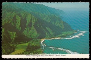 Aerial View of Haena and Na Pali Coast