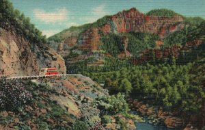 Vintage Postcard Oak Creek Canyon House Of Flagstaff Most Scenic Trips Arizona