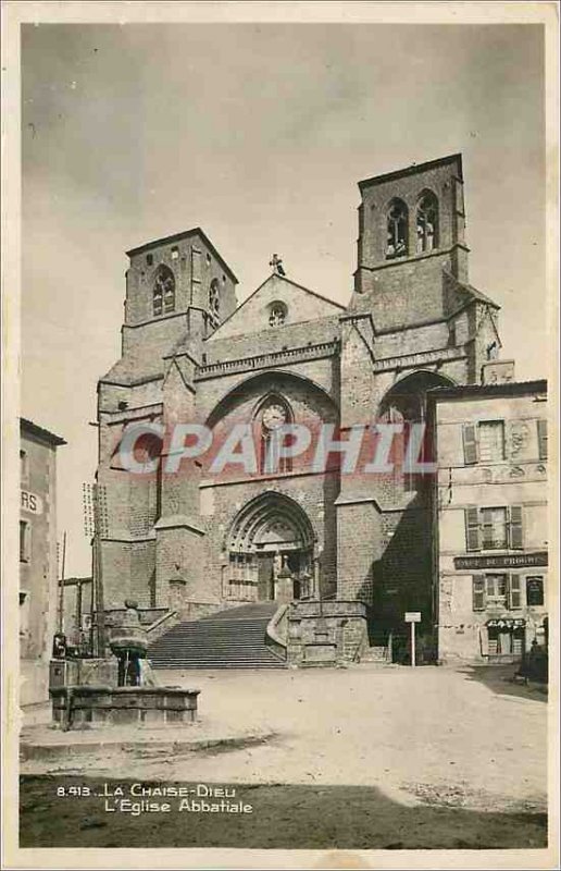 Modern Postcard La Chaise Dieu Abbey Church The air Cure E Abbey Church