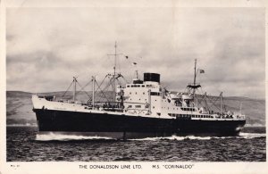 MS Corinaldo Donaldson Line Ship Real Photo Postcard