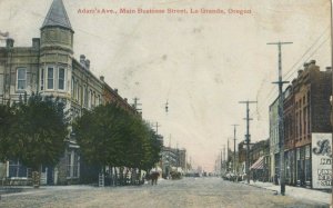 LA GRANDE , Oregon , 1908 ; Adam's Avenue