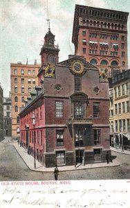 Vintage Postcard 1906 Old State House Bldg. Boston Masschusetts A. C. Bosselman