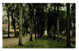 ME - Bangor. Broadway Street Scene ca 1907