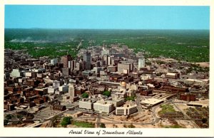 Georgia Atlanta Aerial View Of Downtown