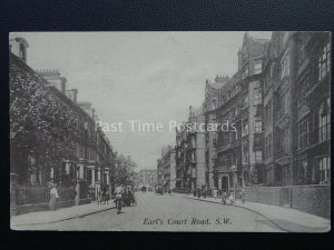 London EARL'S COURT ROAD S.W. c1910 Postcard by A.G. Parry of Earl's Court Road