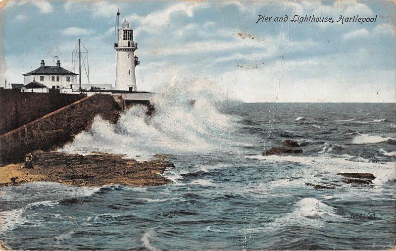 BR95883 valentine s pier and lighthouse hartlepool   uk