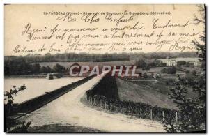 Old Postcard St Fargeau Bourdon Reservoir La Digue