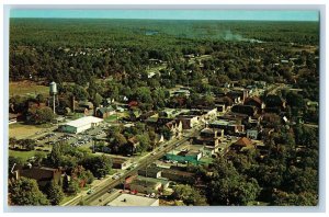 Gravenhurst Ontario Canada Postcard Bird's-eye View of Downtown c1950's