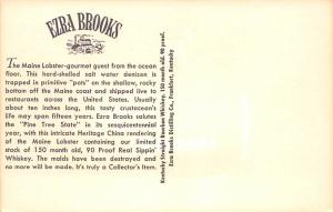 Wine and Liquor Advertising Old Vintage Antique Post Card Ezra Brooks Liquour...