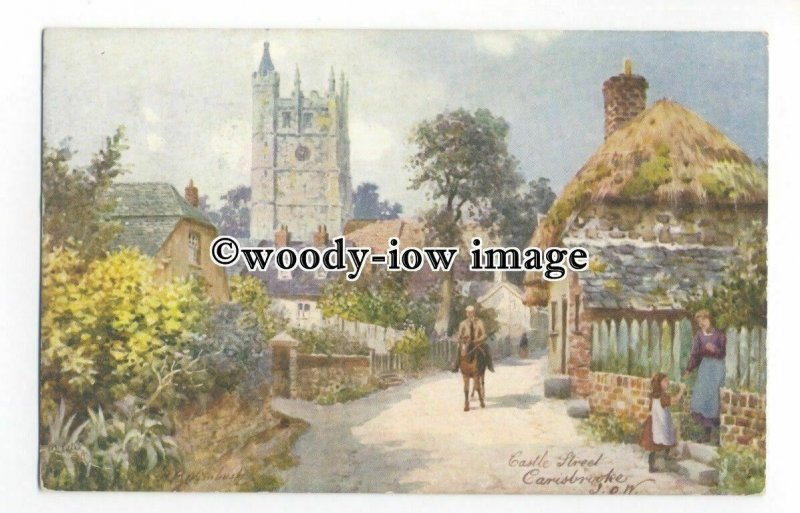 h1564 - Isle of Wight - Castle Street, Carisbrooke by Wimbush- Postcard - Tuck's