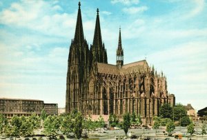 Postcard Dom Koln Am Rhein Cologne Catholic Cathedral Cologne Germany