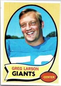 1970 Topps Football Card Greg Larson New York Giants sk21467