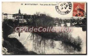 Old Postcard Montauban taking View Course