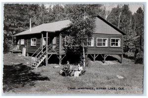 Camp Miwapanee Kipawa Lake Quebec Canada, House Children  RPPC Photo Postcard