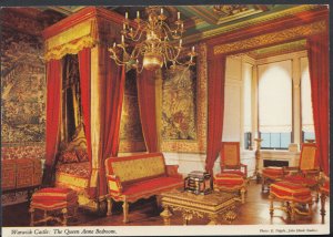 Warwickshire Postcard - Warwick Castle: The Queen Anne Bedroom    RR2903