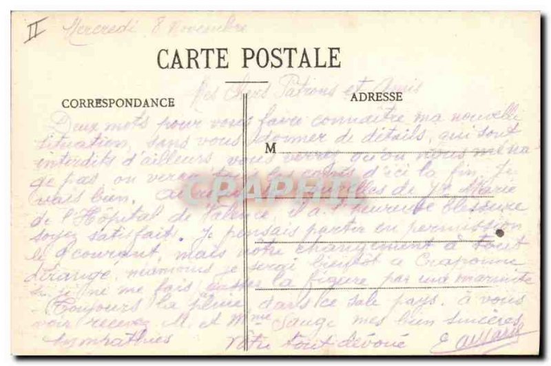 Old Postcard Amiens Post Hotel Post