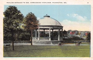 J57/ Wilmington Delaware Postcard c1910 Pavilion Zoo Entrance 332