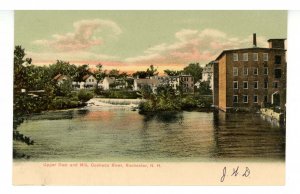 NH - Rochester. Cocheco River, Upper Dam & Mill