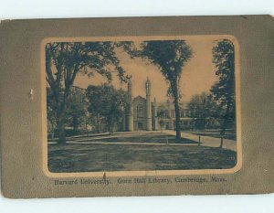 Divided-Back GORE LIBRARY AT HARVARD UNIVERSITY Cambridge Massachusetts MA L8342