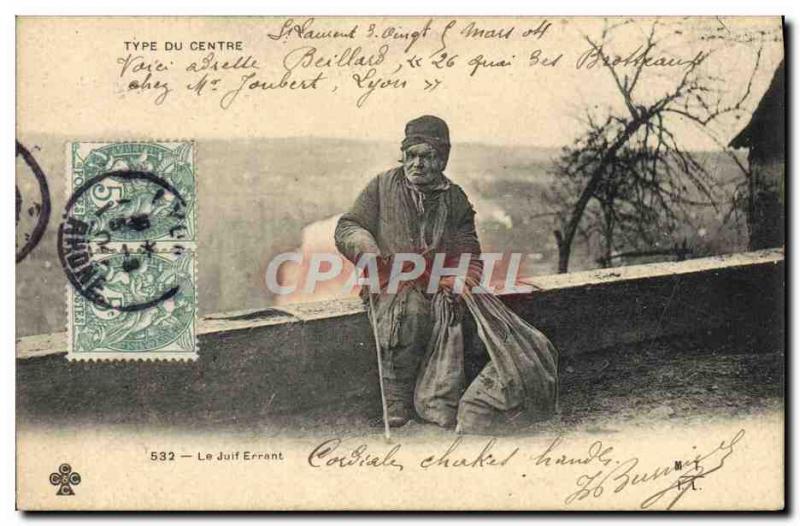 Old Postcard Judaica Jewish Judaca The Wandering Jew