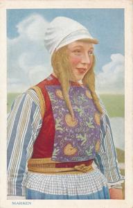 Dutch Lady - Native Costume of Marken, Netherlands - DB