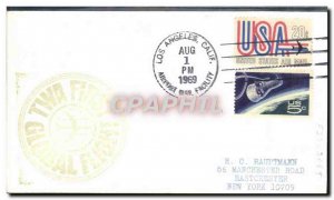Letter USA 1 TWA Flight Los Angeles New York January 8, 1969