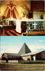 Hobbema Alberta Our Lady of Seven Sorrows Church Unused Postcard E98