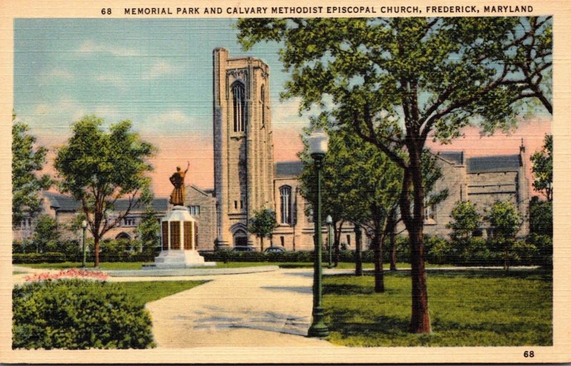 Maryland Frederick Memorial Park and Calvary Methodist Episcopal Church