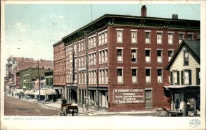 Rutland Vermont Berwick House Steinert Pianos c1900-20s Vintage Postcard