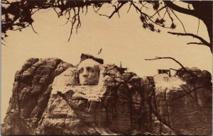 Mount Rushmore National Memorial Under Construction SD Vintage Postcard O70