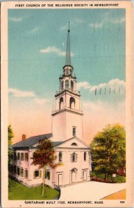 Massachusetts Newport First Church Of The Religious Society 1951