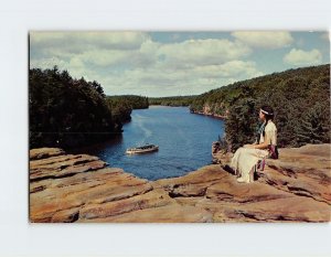 Postcard View From High Rock, Wisconsin Dells, Wisconsin