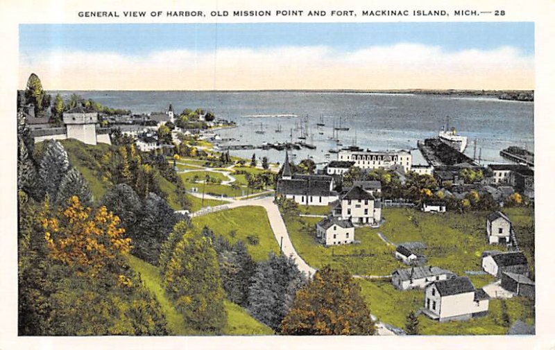 Old Mission Point And Fort Harbor View - Mackinac Island, Michigan MI