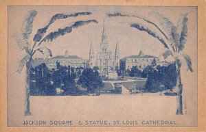 New Orleans Louisiana Jackson Square and Statue Vintage Postcard AA67177