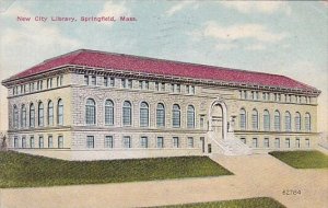 Massachusetts Springfield New City Library 1910