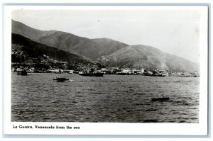 c1950's La Guaira from the Sea Venezuela Cunard Line RPPC Photo Postcard